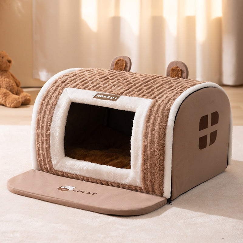 Small Dog Bear Arc Pet Bed