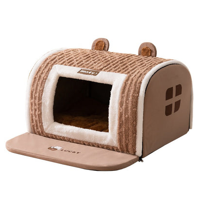 Small Dog Bear Arc Pet Bed