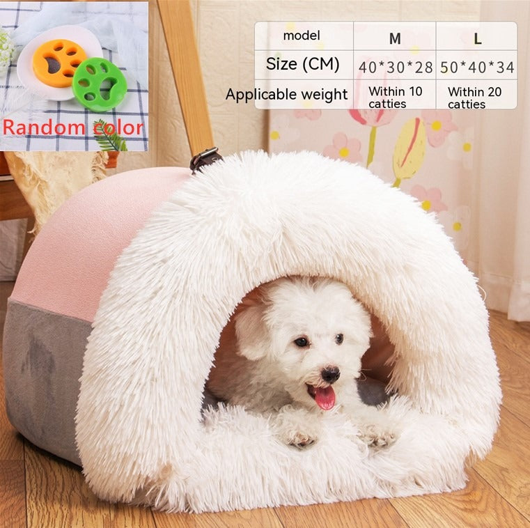 Portable Warm Pet Nest for Autumn & Winter