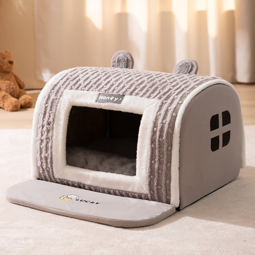 Small Dog Bear Arc Pet Bed