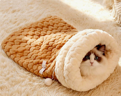 Personalized Warm Cat Bed Sleeping Bag