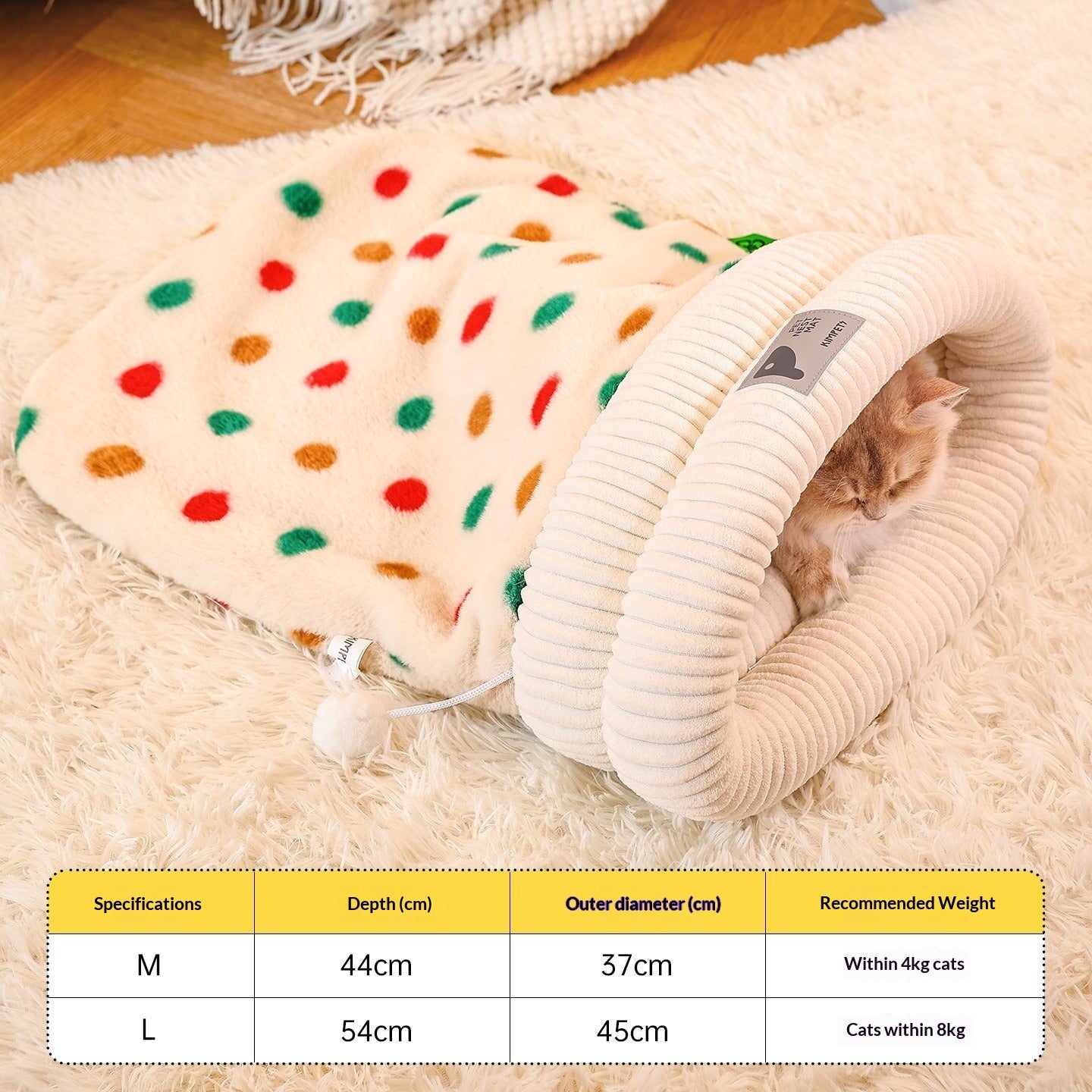 Personalized Warm Cat Bed Sleeping Bag