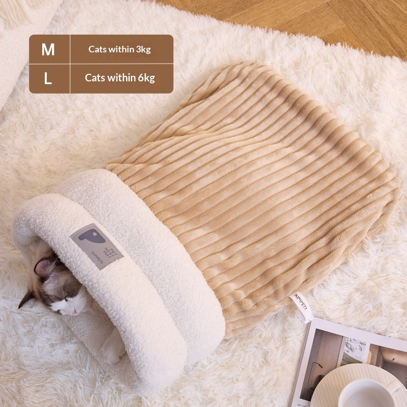 Personalized Warm Cat Bed Sleeping Bag