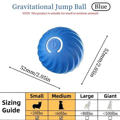 Blue and Orange Pet Bounce Ball for Cats & Dogs