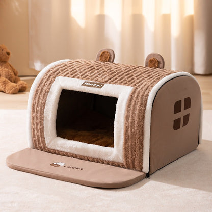 Small Dog Bear Arc Pet Bed