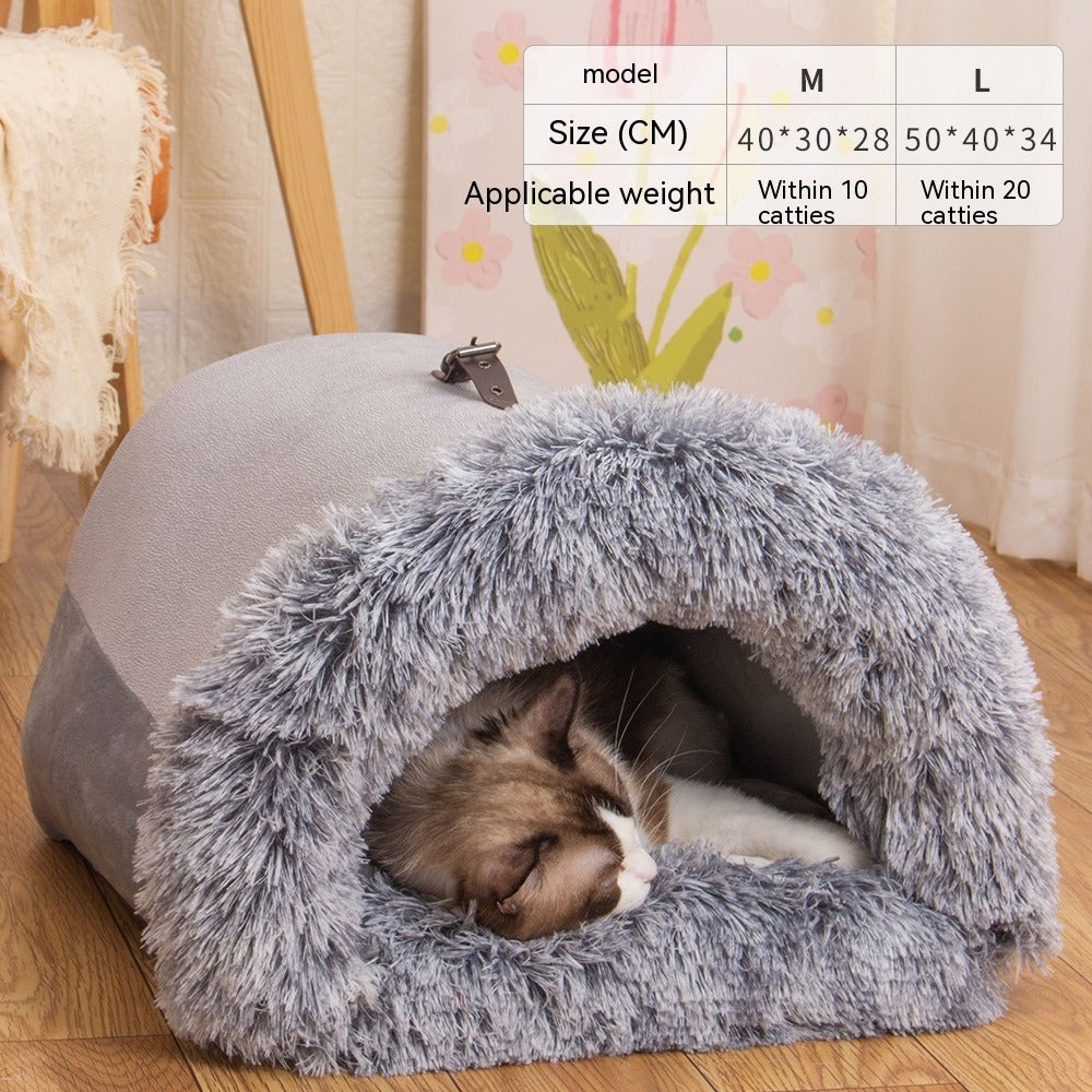 Portable Warm Pet Nest for Autumn & Winter