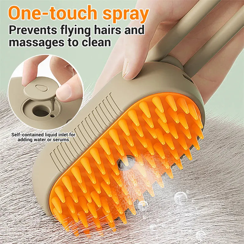 3-in-1 Steam Pet Brush