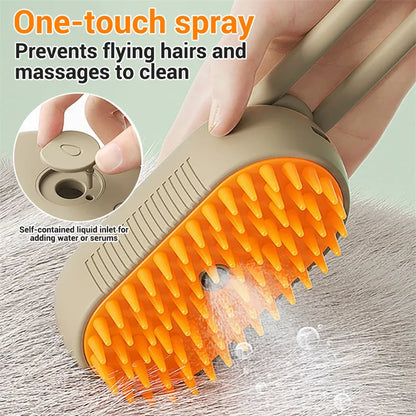 3-in-1 Steam Pet Brush